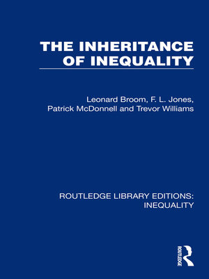 cover image of The Inheritance of Inequality